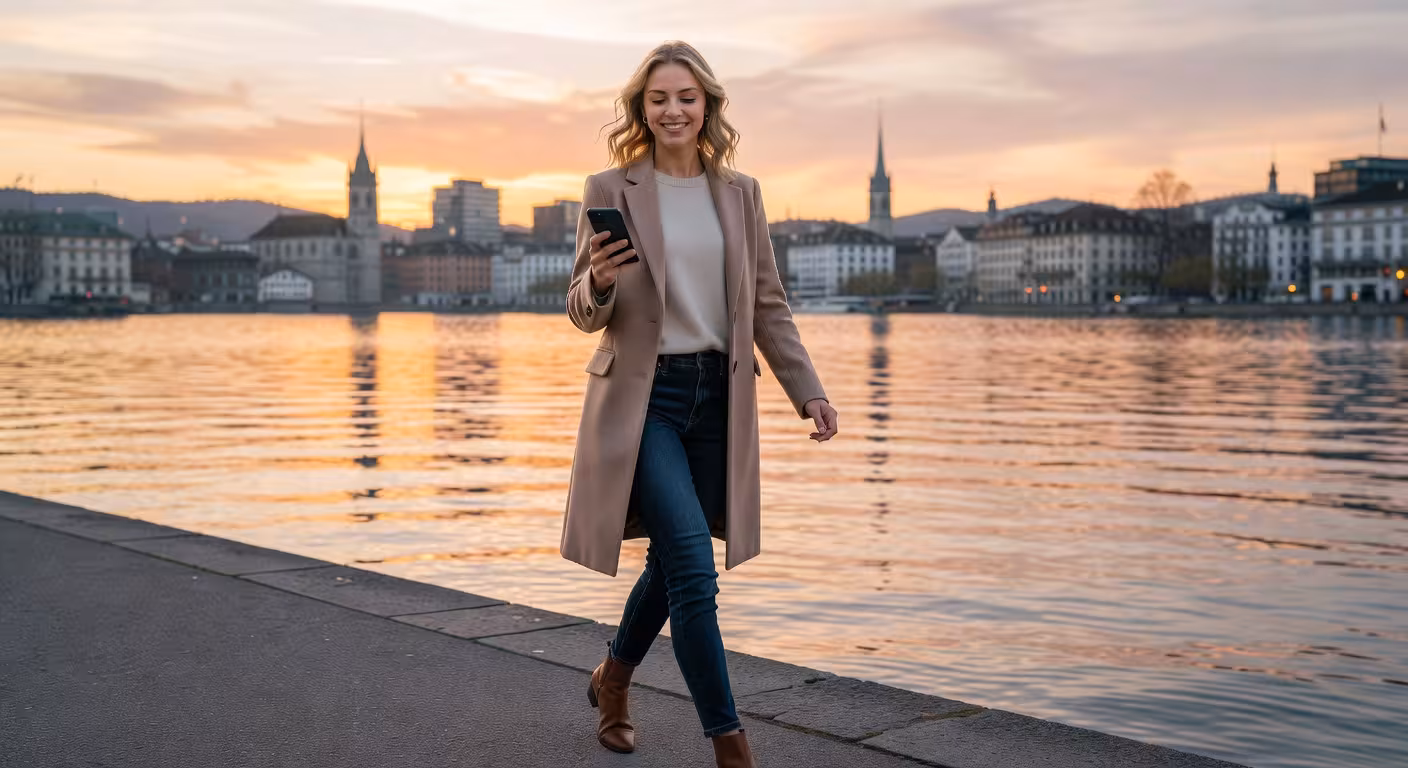 Sugar Baby auf dem Weg zum ersten Date am Zürichsee